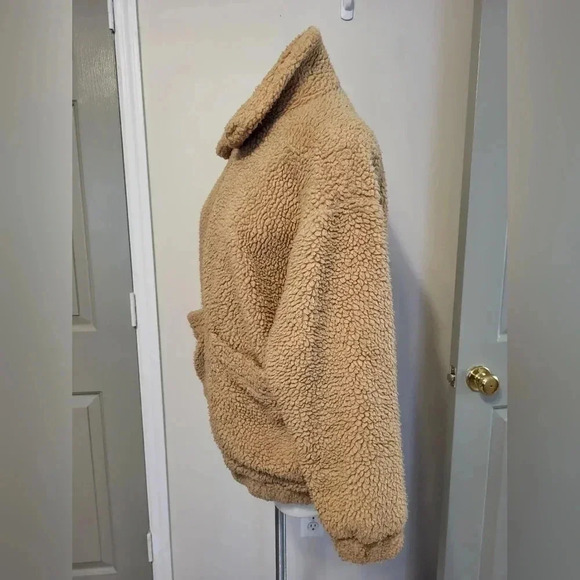 I.AM.GIA Neutral Pixie Oversized Full Zip Teddy Bear Bomber Jacket/Coat(XS/S) - Picture 7 of 12